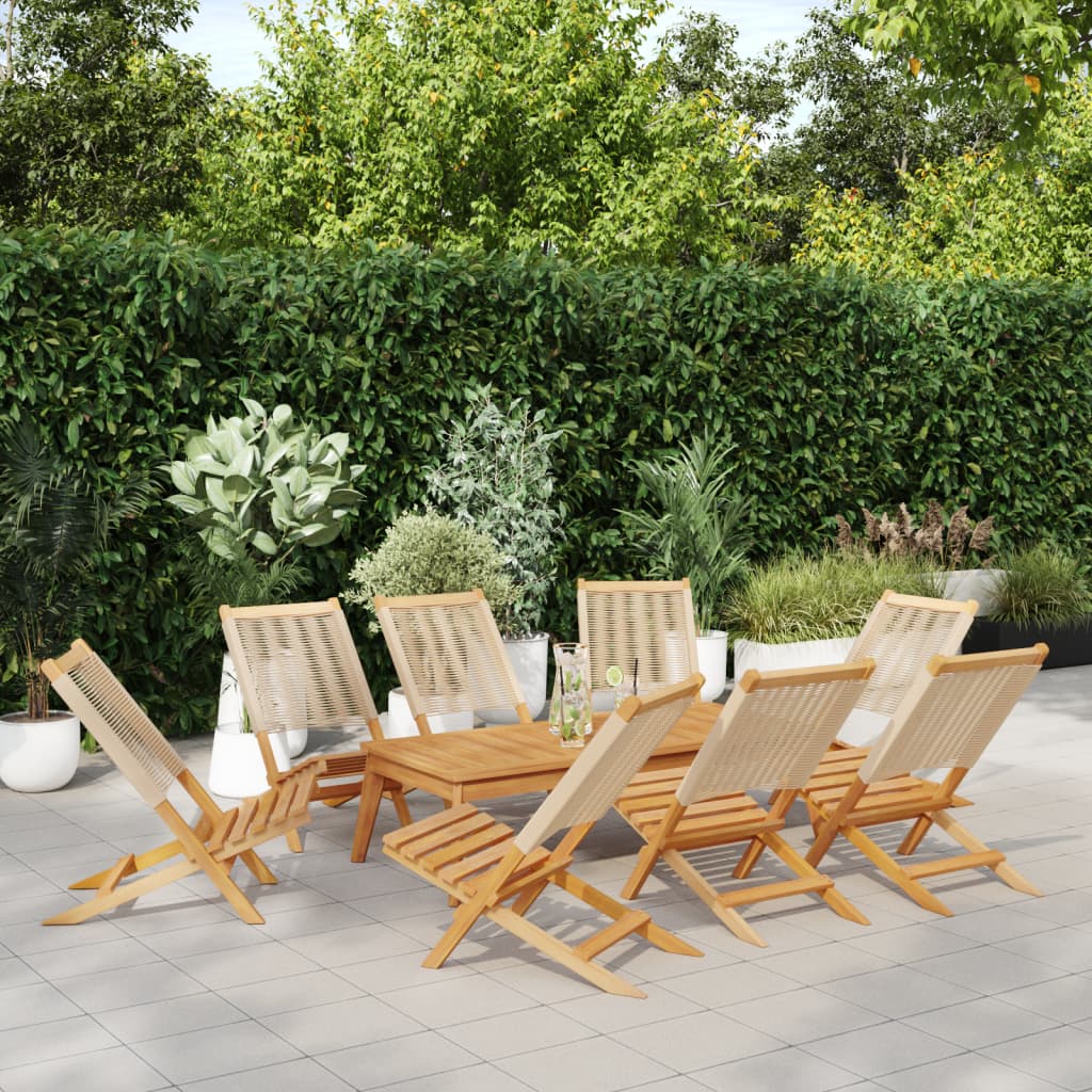 vidaXL Tuinstoelen 2 st massief acaciahout en polypropeen grijs