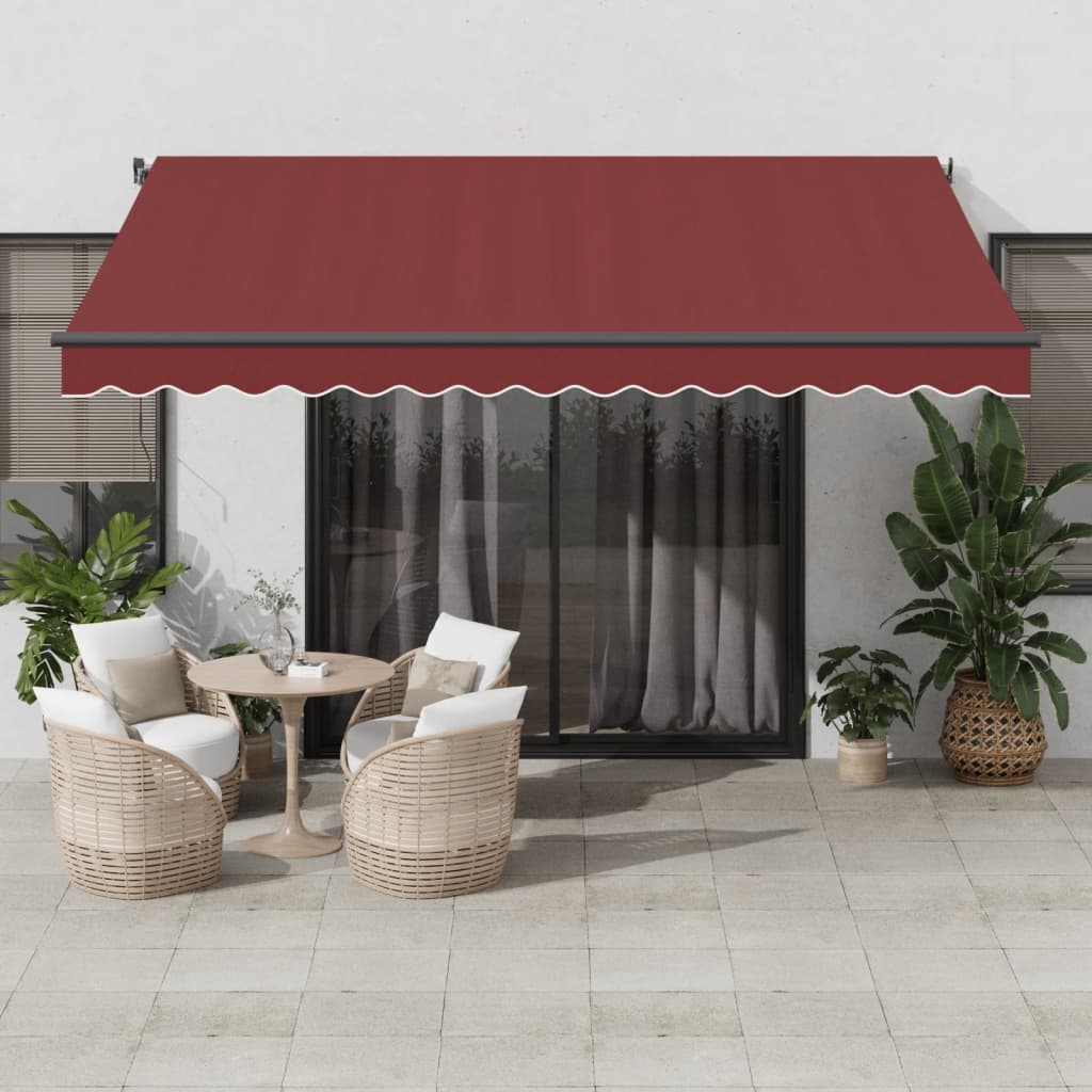 vidaXL Luifel handmatig uittrekbaar 300x250 cm antraciet