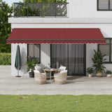 vidaXL Luifel handmatig uittrekbaar 300x250 cm antraciet