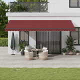 vidaXL Luifel automatisch uittrekbaar 350x250 cm crèmekleurig