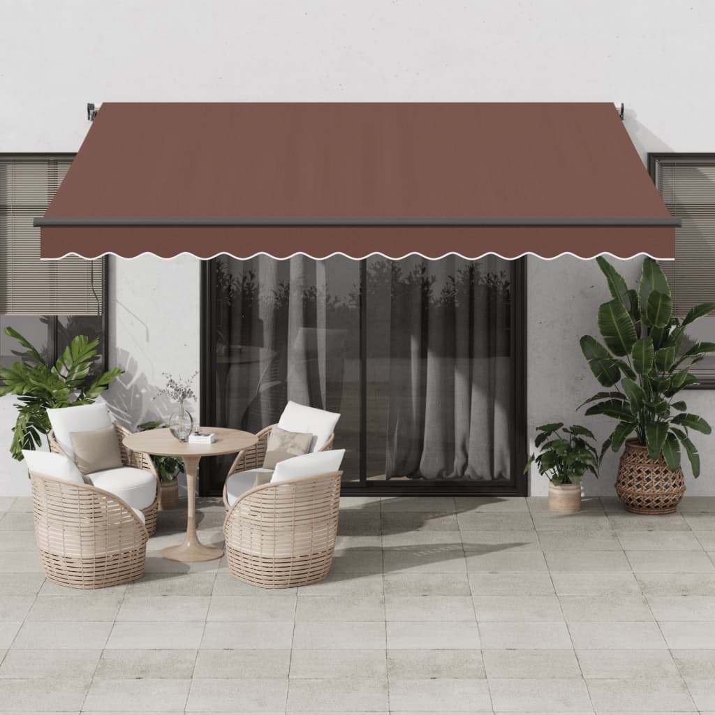 vidaXL Luifel handmatig uittrekbaar 300x250 cm antraciet