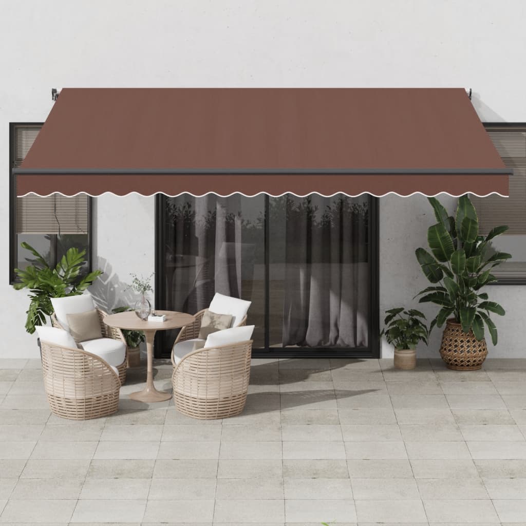 vidaXL Luifel handmatig uittrekbaar 300x250 cm antraciet
