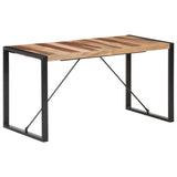 vidaXL Eettafel 120x60x75 cm massief hout