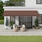 vidaXL Luifel handmatig uittrekbaar 300x250 cm antraciet
