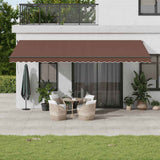 vidaXL Luifel automatisch uittrekbaar 350x250 cm crèmekleurig