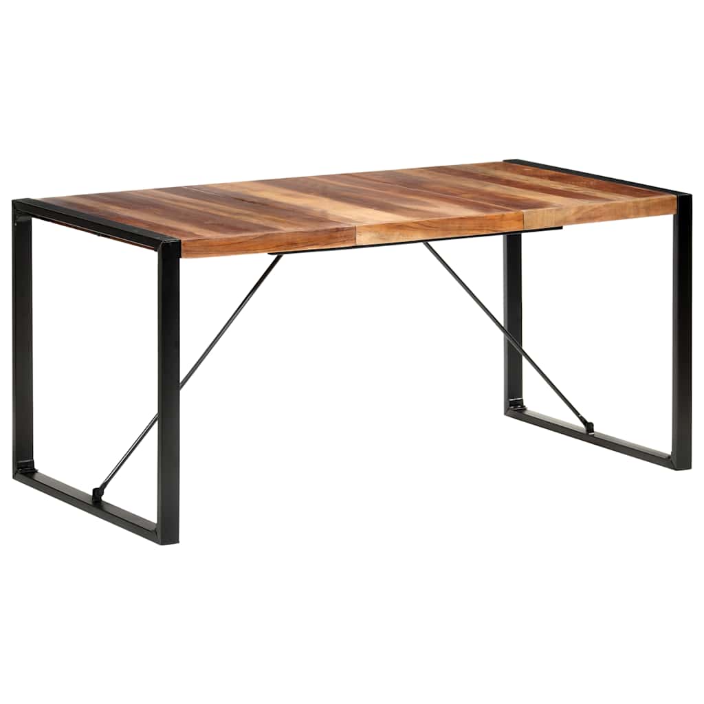 vidaXL Eettafel 120x60x75 cm massief hout