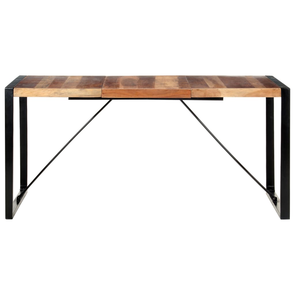 vidaXL Eettafel 120x60x75 cm massief hout