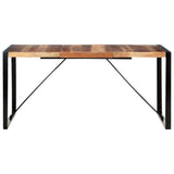 vidaXL Eettafel 120x60x75 cm massief hout