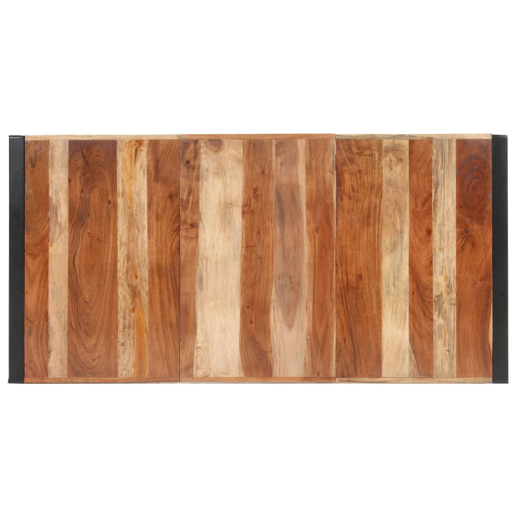 vidaXL Eettafel 120x60x75 cm massief hout