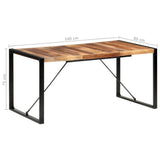 vidaXL Eettafel 120x60x75 cm massief hout