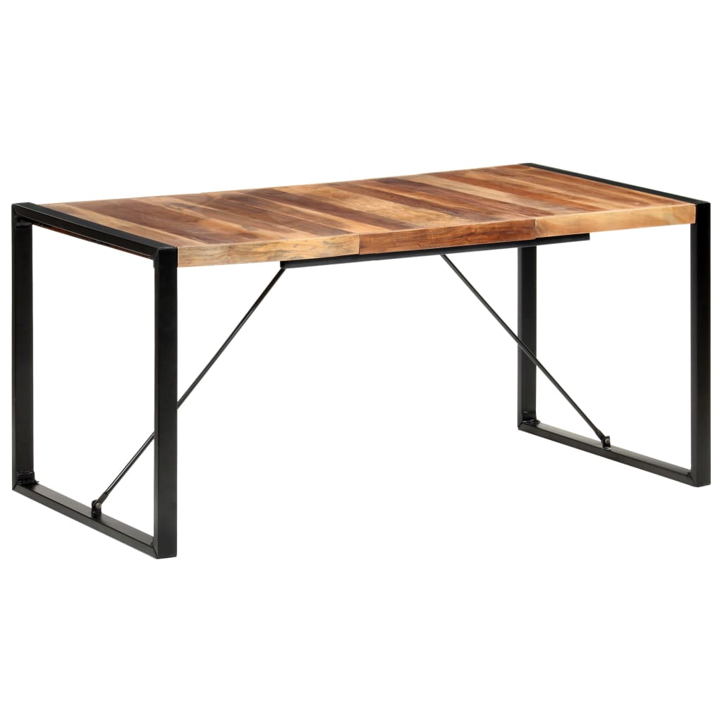 vidaXL Eettafel 120x60x75 cm massief hout