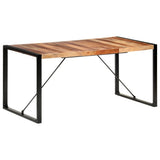 vidaXL Eettafel 120x60x75 cm massief hout