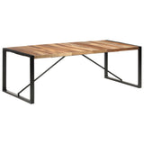 vidaXL Eettafel 120x60x75 cm massief hout