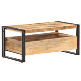 vidaXL Salontafel 100x55x45 cm ruw mangohout