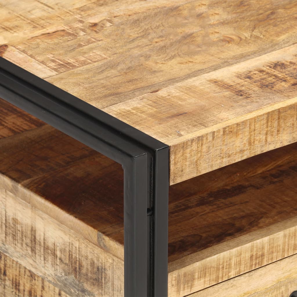 vidaXL Salontafel 100x55x45 cm ruw mangohout
