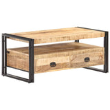 vidaXL Salontafel 100x55x45 cm ruw mangohout
