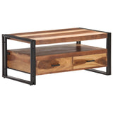 vidaXL Salontafel 100x55x45 cm ruw mangohout
