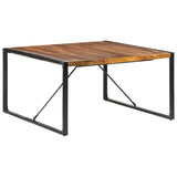 vidaXL Eettafel 140x140x75 cm ruw mangohout
