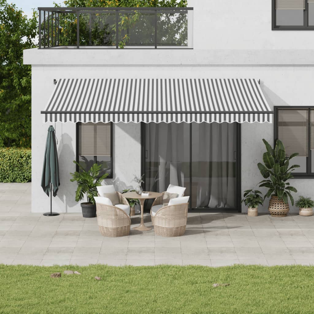vidaXL Luifel automatisch uittrekbaar 350x250 cm crèmekleurig