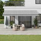 vidaXL Luifel automatisch uittrekbaar 350x250 cm crèmekleurig