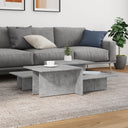 vidaXL Salontafels 2 st bewerkt hout wit