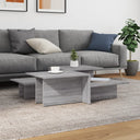 vidaXL Salontafels 2 st bewerkt hout wit