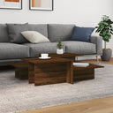 vidaXL Salontafels 2 st bewerkt hout wit