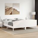 vidaXL Bedframe zonder matras massief grenenhout 200x200 cm