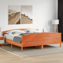 vidaXL Bedframe zonder matras massief grenenhout 200x200 cm