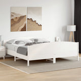 vidaXL Bedframe zonder matras massief grenenhout 200x200 cm