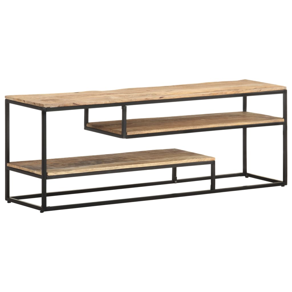 vidaXL Tv-meubel 130x30x45 cm ruw mangohout