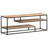 vidaXL Tv-meubel 130x30x45 cm ruw mangohout