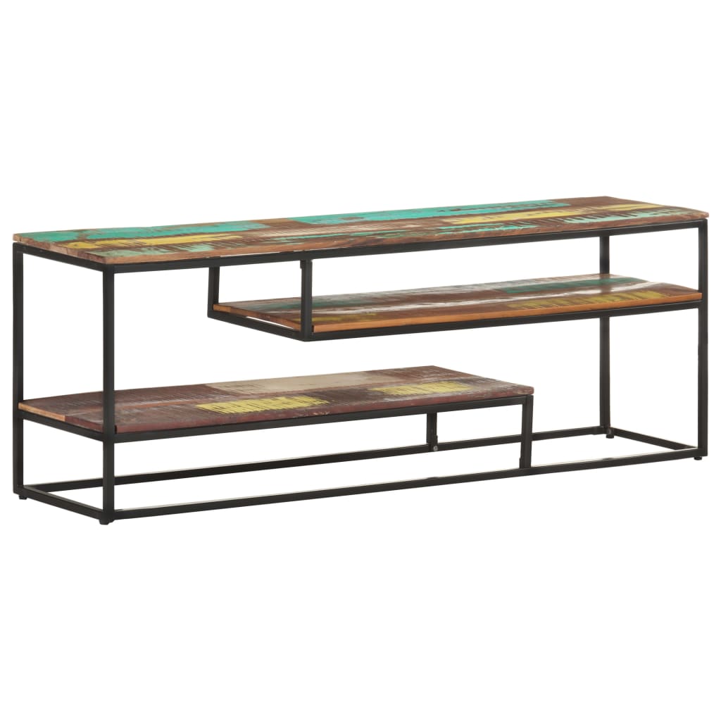 vidaXL Tv-meubel 130x30x45 cm ruw mangohout