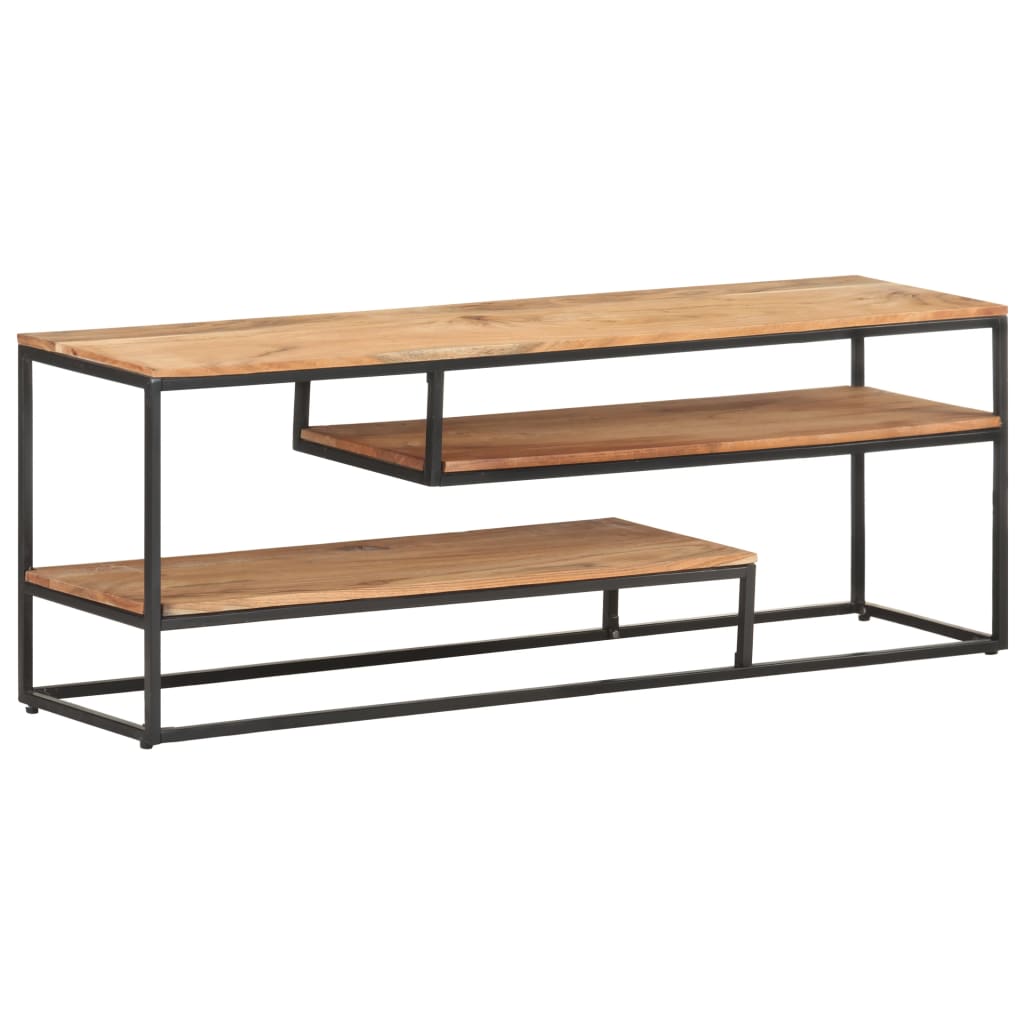 vidaXL Tv-meubel 130x30x45 cm ruw mangohout