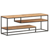 vidaXL Tv-meubel 130x30x45 cm ruw mangohout