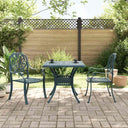 vidaXL 3-Piece Cast Aluminum Bistro Set Bronze