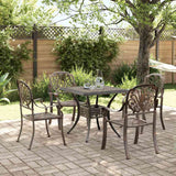 vidaXL 3-Piece Cast Aluminum Bistro Set Bronze
