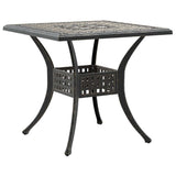 vidaXL 3-Piece Cast Aluminum Bistro Set Bronze