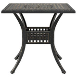 vidaXL 3-Piece Cast Aluminum Bistro Set Bronze