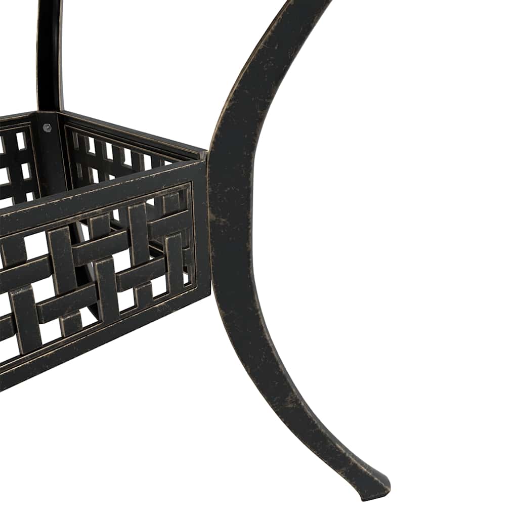 vidaXL 3-Piece Cast Aluminum Bistro Set Bronze