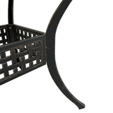 vidaXL 3-Piece Cast Aluminum Bistro Set Bronze