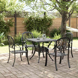 vidaXL 3-Piece Cast Aluminum Bistro Set Bronze