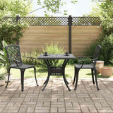 vidaXL 3-Piece Cast Aluminum Bistro Set White