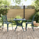 vidaXL 3-Piece Cast Aluminum Bistro Set White