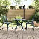 vidaXL 3-Piece Cast Aluminum Bistro Set White
