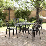 vidaXL 3-Piece Cast Aluminum Bistro Set White