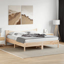 vidaXL Cadre de lit sans matelas massief vert 200x200 cm