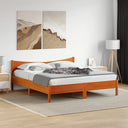 vidaXL Cadre de lit sans matelas massief vert 200x200 cm