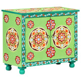vidaXL Hand-Painted Sideboard 70x35x60 cm Solid Mango Wood Multicolored