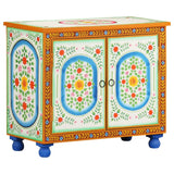 vidaXL Hand-Painted Sideboard 70x35x60 cm Solid Mango Wood Multicolored
